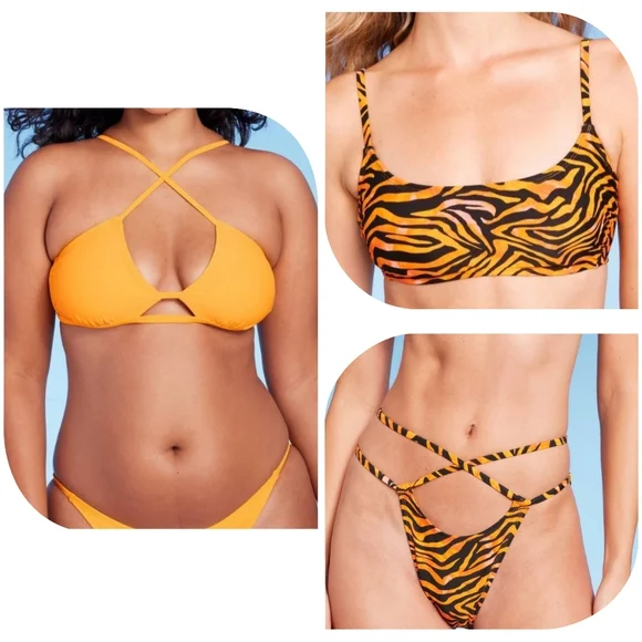 Nwt wild fable 4 piece mix & match bikinis - Picture 1 of 7